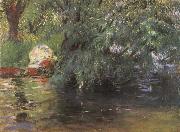 John Singer Sargent A Backwater Calcot Mill Near Reading France oil painting artist